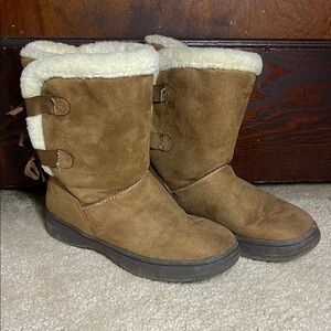 Cozy Tan Kids Boots
